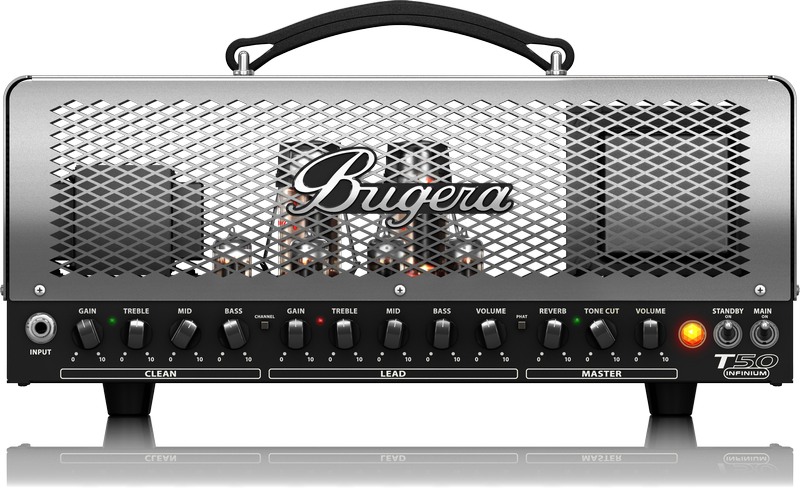 BUGERA T50-INFINIUM TESTATA VALVOLARE PER CHITARRA 50 WATT