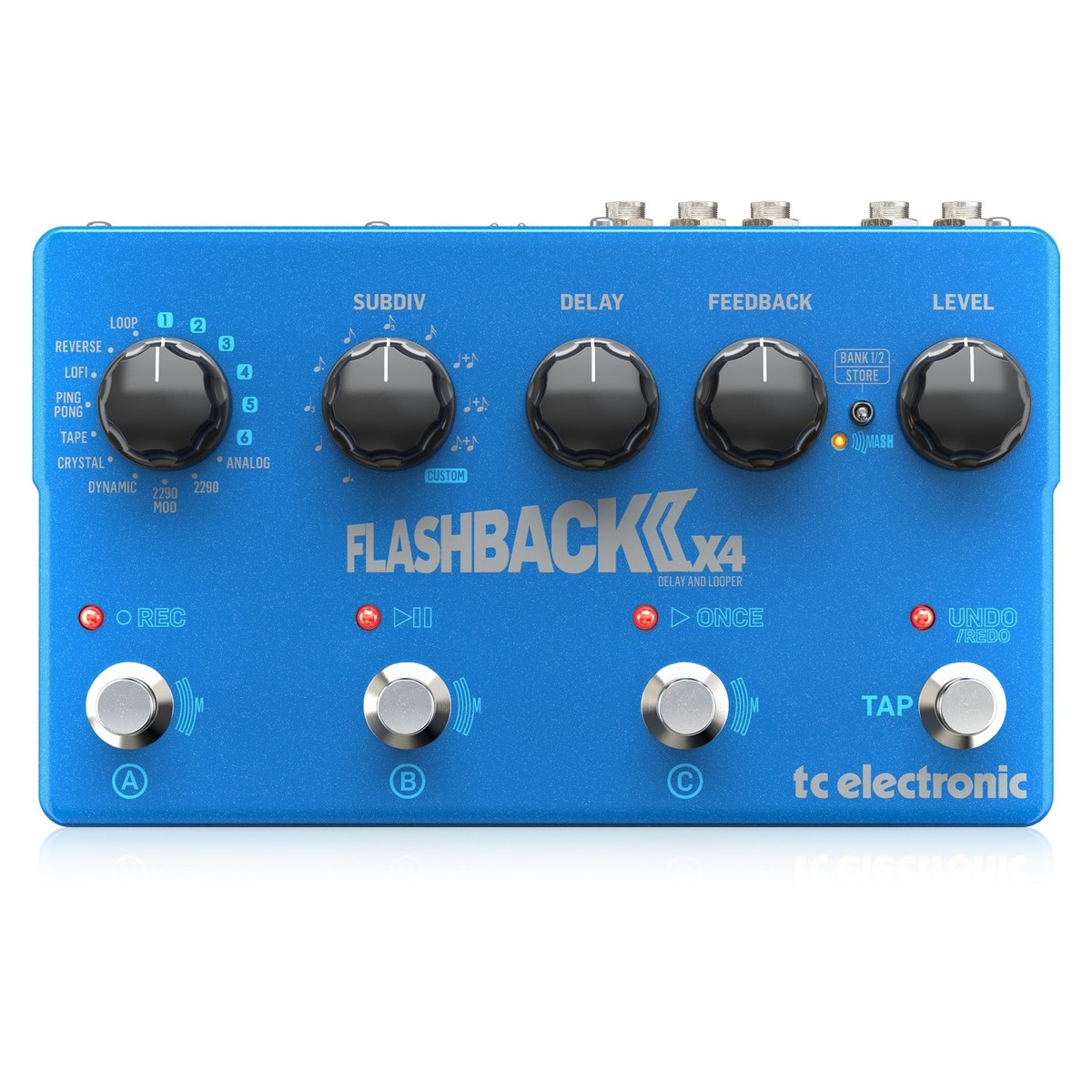 TC ELECTRONIC FLASHBACK DELAY 2 X4 EFFETTO DELAY DIGITALE E LOOPER MIDI USB TONEPRINT CON TECOLOGIA MASH