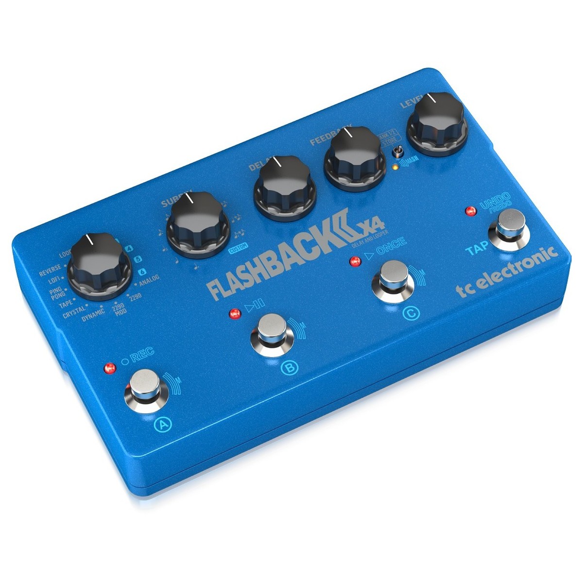 TC ELECTRONIC FLASHBACK DELAY 2 X4 EFFETTO DELAY DIGITALE E LOOPER MIDI USB TONEPRINT CON TECOLOGIA MASH