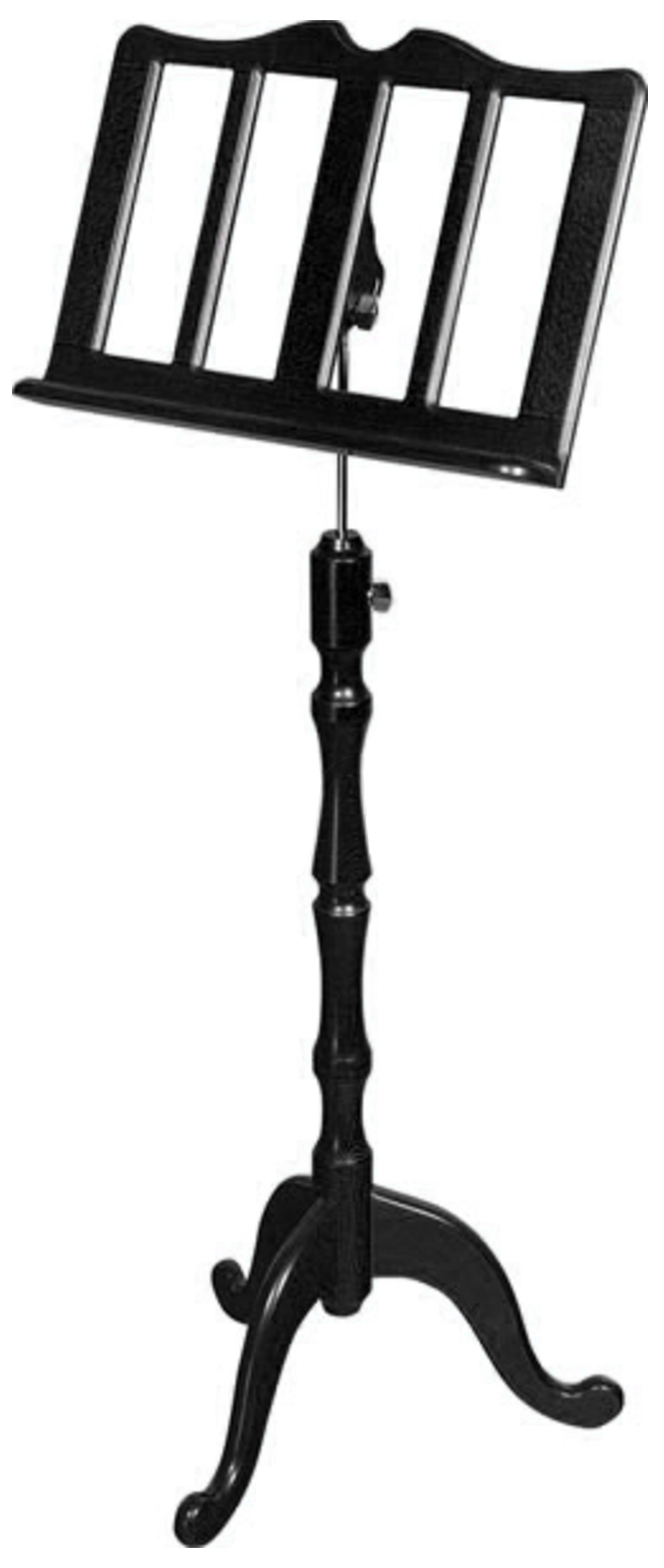 HORA LEGGIO DA TERRA FORMA CLASSICA MADE IN EUROPE NERO LEGNO FAGGIO BARRA METALLO REGOLABILE ALTEZZA-INCLINAZIONE