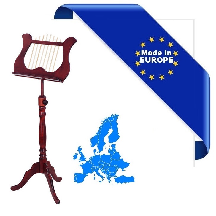 HORA LEGGIO LEGNO TAVOLA LIRA MADE IN EUROPE CORPO BARRA E CHIUSURE MOGANO REGOLABILE ALTEZZA E INCLINAZIONE