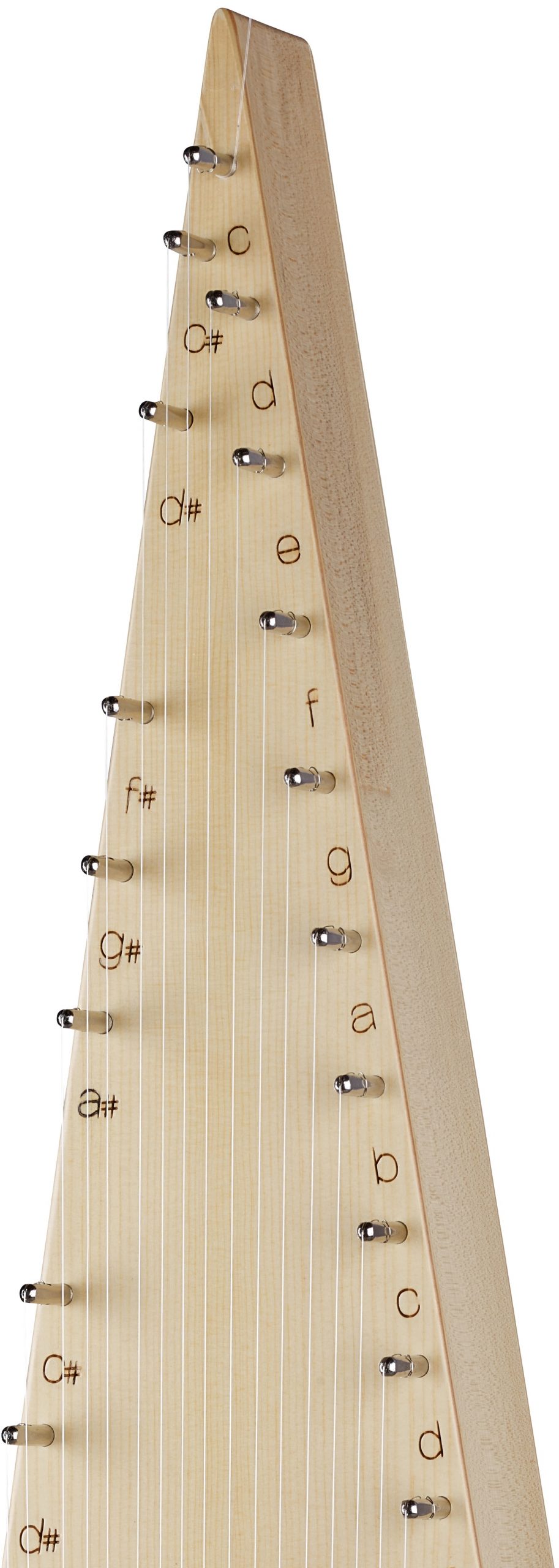 HORA SALTERIO TENORE ( TENOR PSALTERY ) TOP ABETE FONDO FASCE ACERO 30 CORDE CON BORSA ARCHETTO PECE E CHIAVE ACCORDATURA DO4-FA