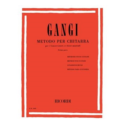 RICORDI EDIZIONI GANGI METODO PER CHITARRA