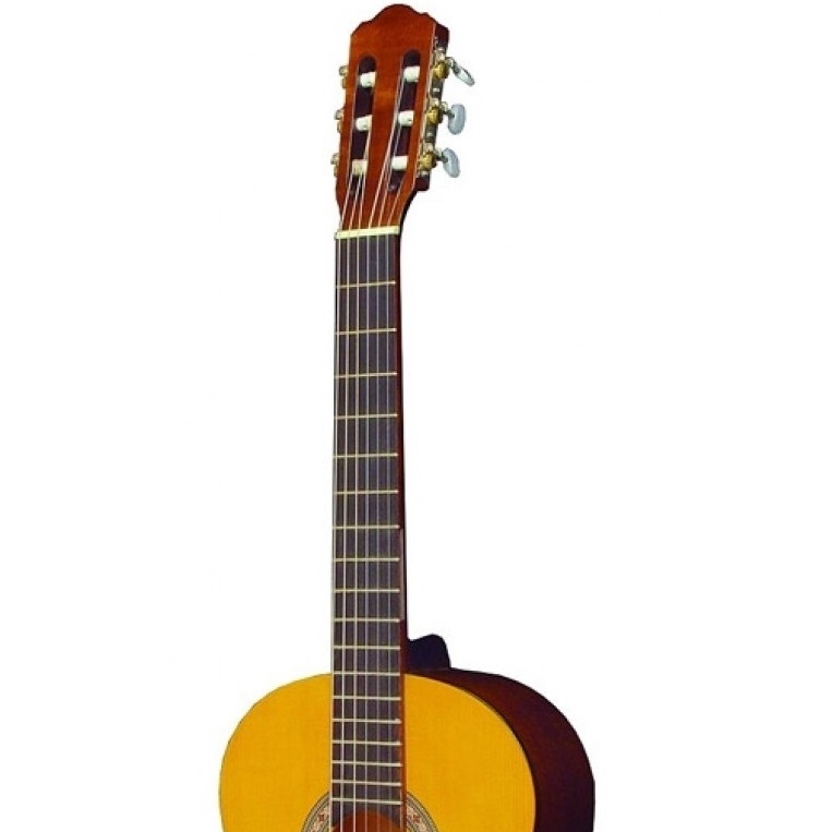 HORA CHITARRA CLASSICA 4-4 MADE IN EUROPE TOP ABETE MASSELLO MANICO ACERO TASTIERA PALISSANDRO FONDO FASCE LIME SCALA 650MM