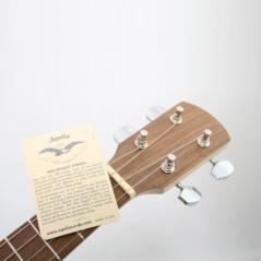 HORA UKULELE BARITONO MADE IN EUROPE TAVOLA ABETE MASSELLO FONDO FASCE NOCE TASTIERA IN PALISSANDRO