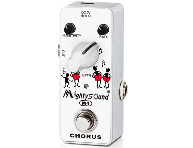 MIGHTYSOUND M4 EFFETTO CHORUS A PEDALE PER CHITARRA ELETTRICA TRUE BYPASS