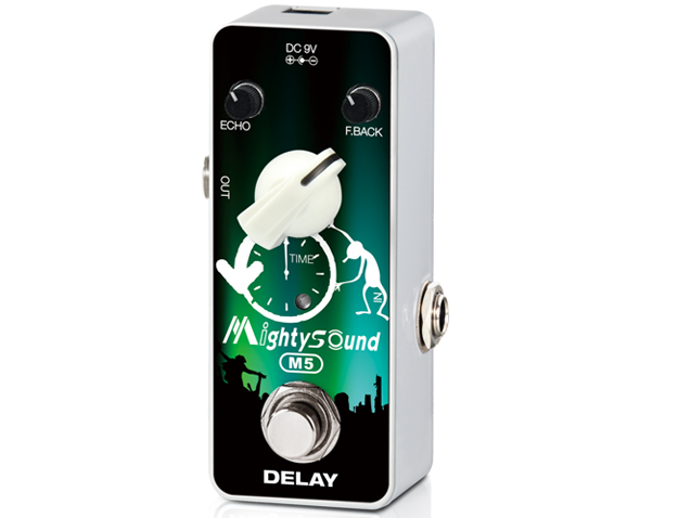 MIGHTYSOUND M5 PEDALE SINGOLO EFFETTO DELAY PER CHITARRA ELETTRICA TRUE BYPASS