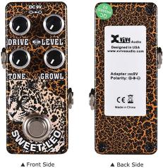 XVIVE O2 SWEET LEO EFFETTO A PEDALE OVERDRIVE ANALOGICO PER CHITARRA ELETTRICA TRUE BYPASS