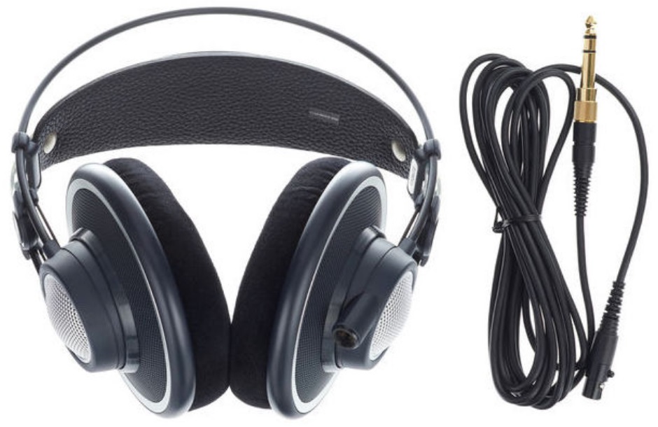 AKG ACOUSTIC AKG K702 CUFFIA DINAMICA APERTA CIRCUMAURALE 62 OHM 105 DB + CAVO 3 METRI + ADATTATORE - PREMIUM REFERENCE CONFORTE