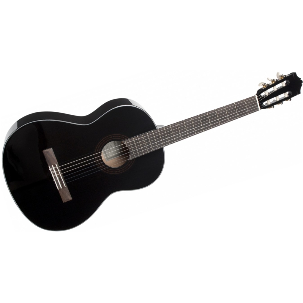YAMAHA C-40 BL NERA CHITARRA CLASSICA DA STUDIO TOP IN ABETE TASTIERA IN PALISSANDRO COLORE NERO