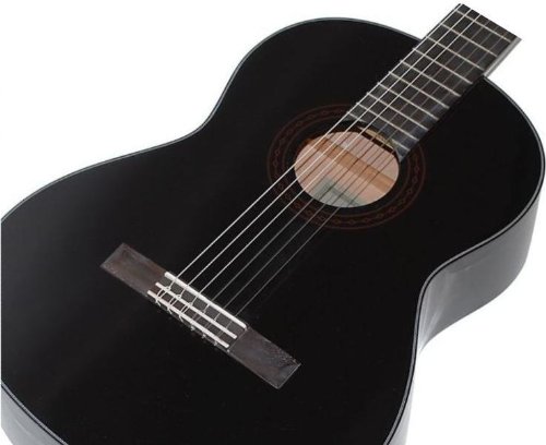 YAMAHA C-40 BL NERA CHITARRA CLASSICA DA STUDIO TOP IN ABETE TASTIERA IN PALISSANDRO COLORE NERO