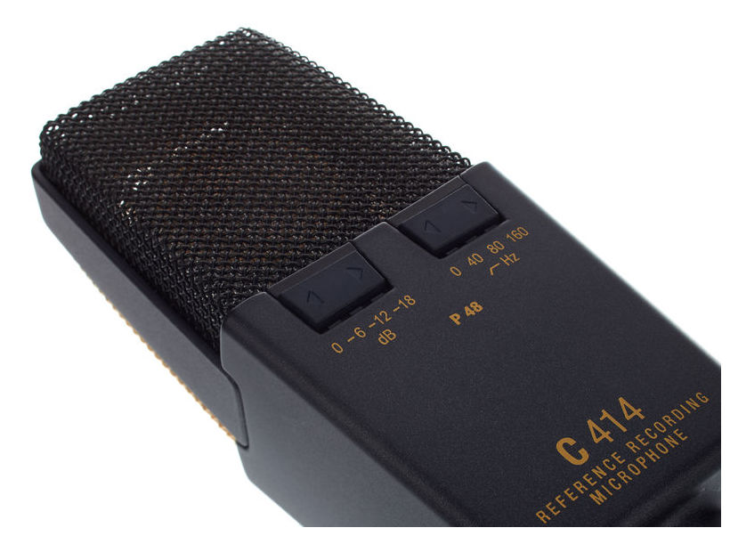 AKG ACOUSTIC AKG C414-XLII STEREO SET 2 MICROFONI A CONDENSATORE DA STUDIO LARGO DIAFRAMMA 9 DIAGRAMMI POLARI MULTI PATTERN