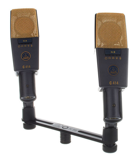 AKG ACOUSTIC AKG C414-XLII STEREO SET 2 MICROFONI A CONDENSATORE DA STUDIO LARGO DIAFRAMMA 9 DIAGRAMMI POLARI MULTI PATTERN