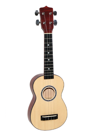 HORA UKULELE STANDARD SOPRANO MADE IN EUROPE TAVOLA ABETE ROSSO TOP IN MASSELLO TASTIERA IN PALISSANDRO