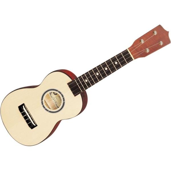 HORA UKULELE STANDARD SOPRANO MADE IN EUROPE TAVOLA ABETE ROSSO TOP IN MASSELLO TASTIERA IN PALISSANDRO