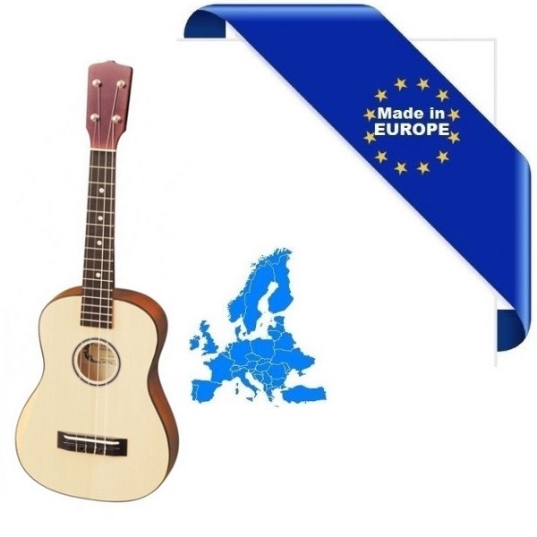 HORA UKULELE STANDARD TENORE MADE IN EUROPE TAVOLA ABETE ROSSO TOP IN MASSELLO TASTIERA IN PALISSANDRO
