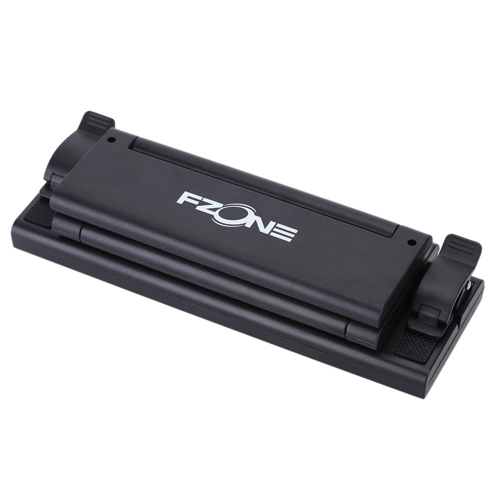 F-ZONE FL-9032 LAMPADA RIPIEGABILE A LED DA LEGGIO 24 LED A BETTERIA RICARICABILE USB E ALIMENTATORE COLORE NERO