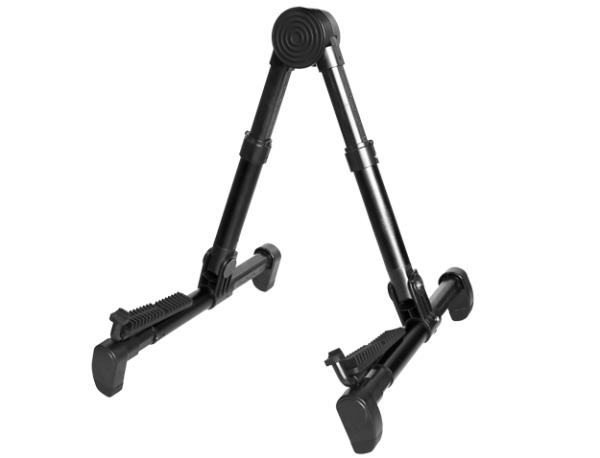 CHERRYMUSIC CHERRY MUSIC S-6 SUPPORTO PROFESSIONALE DA TERRA PER CHITARRA BASS VIOLINO E UKULELE IN METALLO COLORE NERO