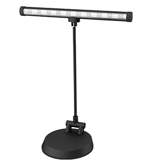 F-ZONE FL-9035 LAMPADA DA TAVOLO O PIANOFORTE A LED 10 LED A BATTERIE O ALIMENTATORE INCLUSO COLORE NERO