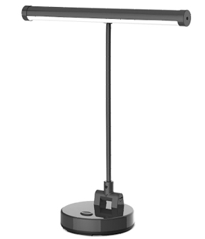 F-ZONE FL-9029 LAMPADA DA LEGGIO E DA TAVOLO A LED 10 LED A BATTERIE O ALIMENTATORE INCLUSO COLORE GRIGIO