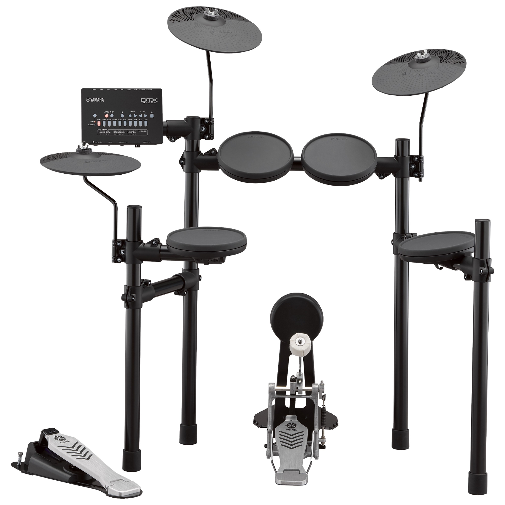 YAMAHA DTX432-K BATTERIA ELETTRONICA 5 PAD + 3 PIATTI + MODULO SONORO + RACK MONTAGGIO + PEDALI INCLUSI