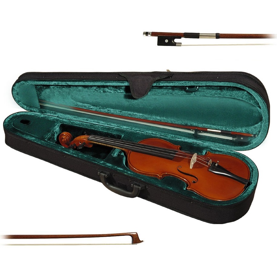 HORA VIOLINO ELETTRICO 4-4 MADE IN EUROPE PONTE TELLER TDESCO TOP ABETE MASSELLO ELETTRIFICATO PIOLI TASTIERA MENTONIERA ACERO +