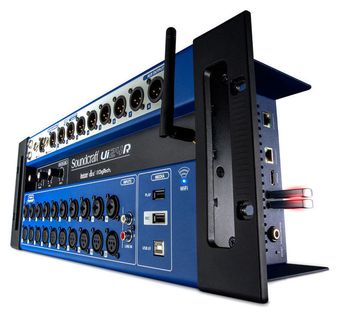 SOUNDCRAFT UI24R MIXER 24 CANALI A RACK REGISTRATORE MUTITRACCIA WI-FI USB