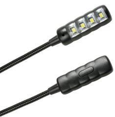ADAM HALL SLED1-ULTRAUSB LAMPADA LED USB A COLLO D'OCA 4 LEDS COB ULTRA LUMINOSI