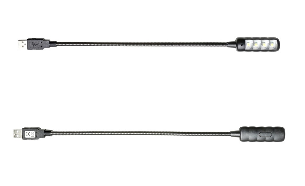 ADAM HALL SLED1-ULTRAUSB LAMPADA LED USB A COLLO D'OCA 4 LEDS COB ULTRA LUMINOSI