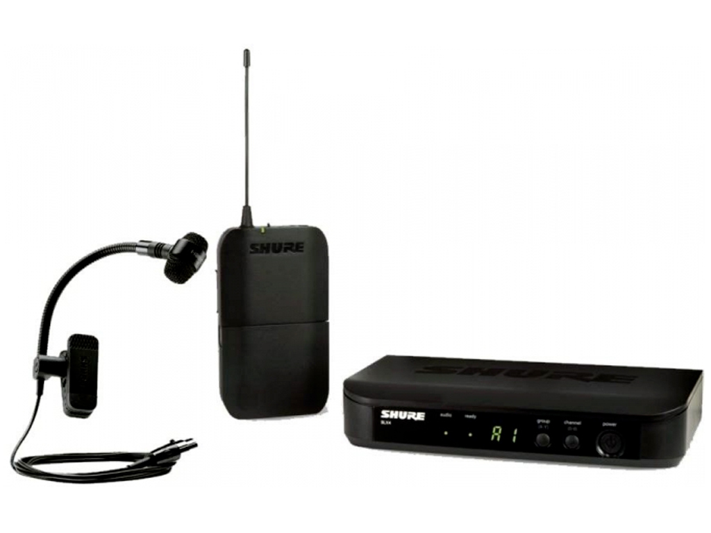 SHURE BLX14E-P98H RADIOMICROFONO COMPLETO SISTEMA WIRELESS PER FIATI ED OTTONI