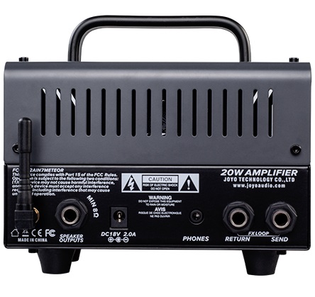 JOYO ZOMBIE AMPLIFICATORE TESTATA BANTAMP CHITARRA ELETTRICA 20 WATT 2 CANALI + RICEVITORE BLUETOOTH + LOOP EFFETTI