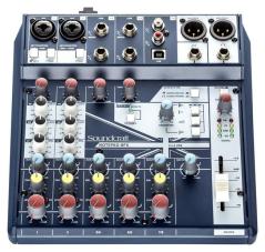 SOUNDCRAFT NOTEPAD-8FX MIXER 8 CANALI USB EFFETTI LEXICON PHANTOM POWER +48V 2 MIC INPUT