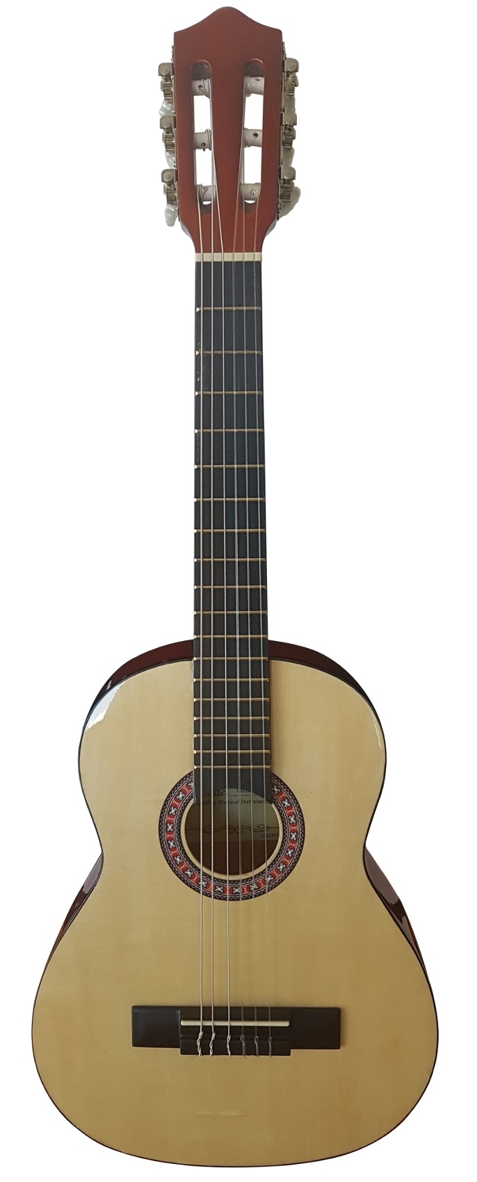 OLVEIRA CG30018N CHITARRA CLASSICA RIDOTTA 1-8 TOP FONDO E FASCE IN TIGLO-TASTIERA E PONTE IN ACERO-MANICO IN CATALPA-MECCANICHE