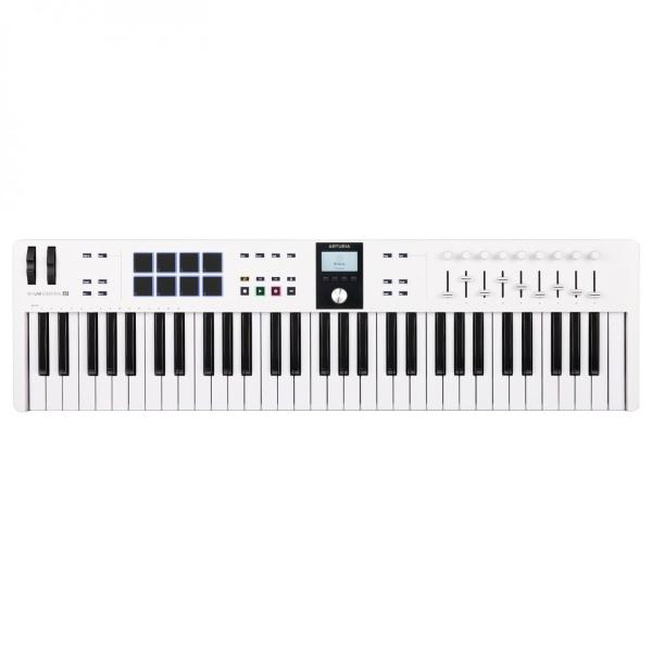 ARTURIA KEYLAB ESSENTIAL MK3 61 WHITE TASTIERA MASTER KEYBOARD MIDI USB 61 TASTI