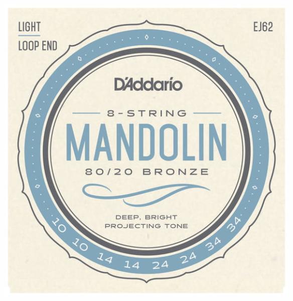 D'ADDARIO EJ62 CORDE PER MANDOLINO BRONZE 80-20