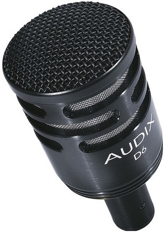AUDIX D6 MICROFONO DINAMICO CARDIODE CASSA TOM TIMPANO GRANCASSA + CLAMP + BORSA