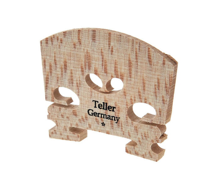 TELLER No 6 PONTE PER VIOLINO 4-4 IN ACERO SPECCHIATO BOSNIACO 41 MM