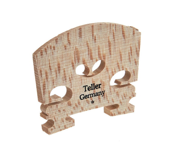 TELLER No 6 PONTE PER VIOLINO 4-4 IN ACERO SPECCHIATO BOSNIACO 41 MM