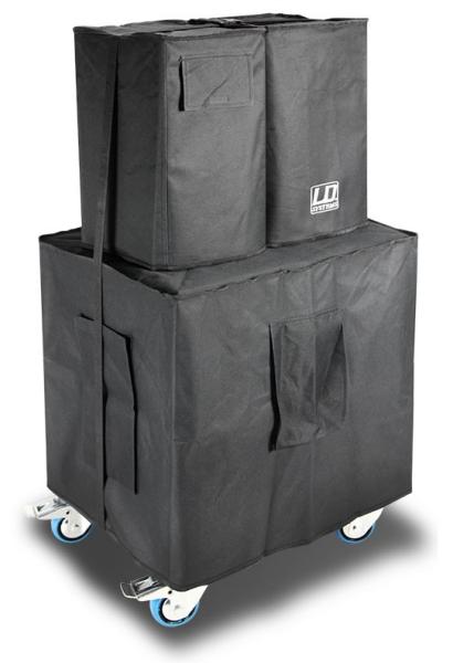 LD SYSTEM S DAVE 12 SET KIT DI BORSE PER IL TRASPORTO DEL SISTEMA PA DAVE 12 G3 1 BORSA SUBWOOFER + 2 BORSE PER SATELLITI COLORE