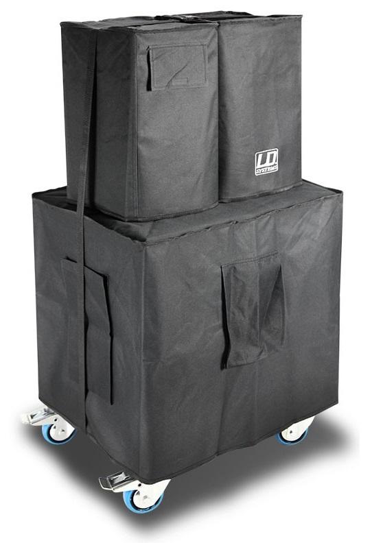 LD SYSTEM S DAVE 12 SET KIT DI BORSE PER IL TRASPORTO DEL SISTEMA PA DAVE 12 G3 1 BORSA SUBWOOFER + 2 BORSE PER SATELLITI COLORE