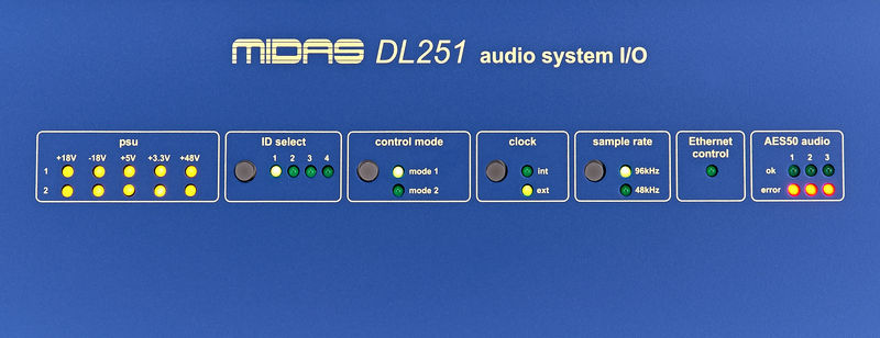 MIDAS DL251 STAGEBOX DIGITALE PROFESSIONALE STAGE BOX 48 IN 16 OUT