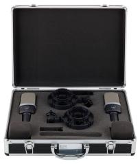 AKG ACOUSTIC AKG C214 SET 2 MICROFONI STUDIO E LIVE A CONDENSATORE LARGO DIAFRAMMA VOCE E STRUMENTI + SOSPENSIONE A RAGNO + CUST