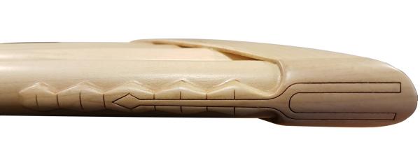 HORA FLAUTO DI PAN SOLIST CONTRALTO IN SOL MADE IN EUROPE + BORSA 12 CANNE LA1-MI3 IN ACERO FORMA CURVA ORNAMENTO BASSO INTAGLIA