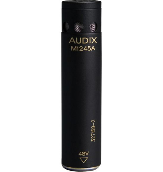 AUDIX M1245 MICROFONO A CONDENSATORE CARDIOIDE MINIATURIZZATO PER LIVE STUDIO E BROADCAST + CLAMP + CAVO + VALIGETTA