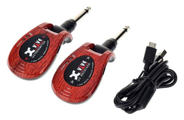 XVIVE U2 RADIOMIROFONO TRASMETTITORE-RICEVITORE SISTEMA RADIO WIRELESS DIGITALE 2 4GHZ DUAL USB RICARICABILE 5 ORE SIGNATURE THO