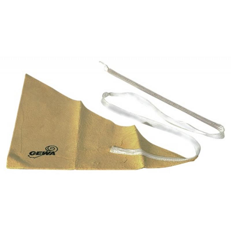 GEWA MUSIC GEWA 755900 SPAZZOLINO PANNO PER CLARINETTO SCOVOLINO IN PELLE CON CORDINO