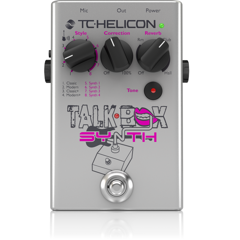 TC HELICON TALKBOX SYNTH EFFETTO TALKBOX A PEDALE PER CHITARRA E VOCE