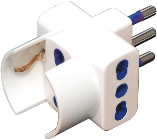 KARMA CC9559 ADATTATORE DI CORRENTE MULTIPRESA SPINA 16A 3 PRESE 10-16A O 1 SHUKO