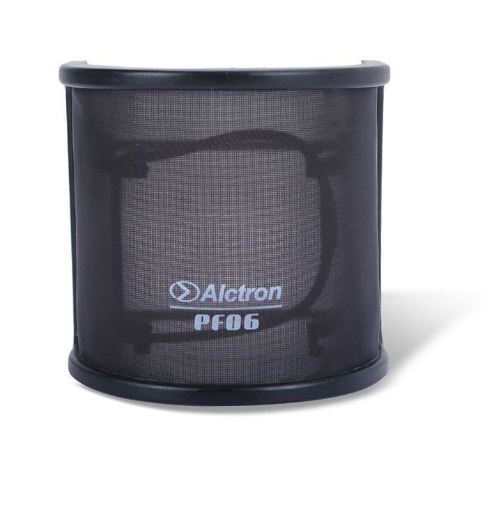 ALCTRON PF06 FILTRO ANTIPOP UNIVERSALE MICROFONO DA STUDIO DIAMENTRO DA 1 8 A 2 7"