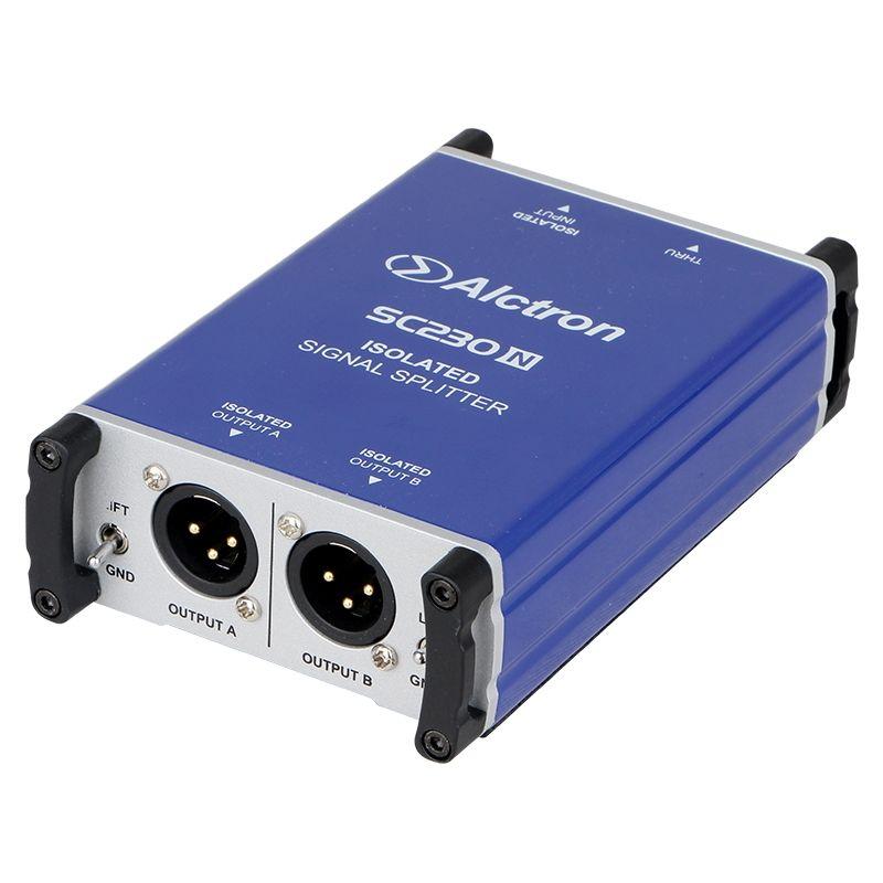 ALCTRON SC230N SPLITTER MICROFONICO DA 1 IN A 2 OUT + THRU